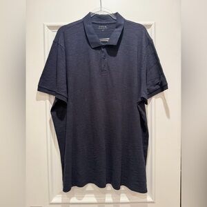 Vince Classic Slub Polo (black)
